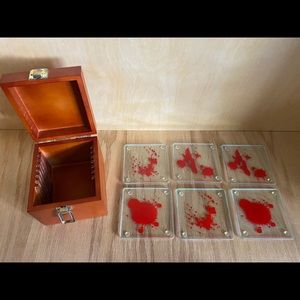Collectible Dexter Blood Splatter Coasters